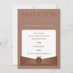 Invitation Élégante et Chaleureuse de Lancement de