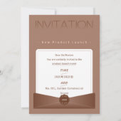 Invitation Élégante et Chaleureuse de Lancement de (Dos)