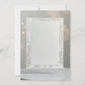 Invitation élégante et classe, sur fond gris (Dos)