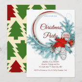 Invitation élégante et douce pour Noël (Devant / Derrière)