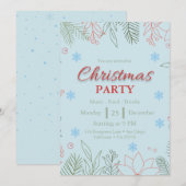 Invitation élégante et festive pour une soirée de  (Devant / Derrière)