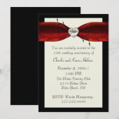 Invitation élégante et formelle pour un anniversai (Devant / Derrière)