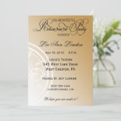 Invitation élégante et intemporelle de partie de (Debout devant)