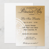 Invitation élégante et intemporelle de partie de (Devant / Derrière)