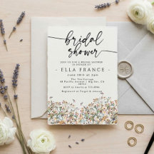 Invitation élégante et minimaliste pour une baby s