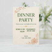 Invitation élégante et minimaliste pour une soirée (Debout devant)