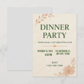 Invitation élégante et minimaliste pour une soirée (Devant / Derrière)