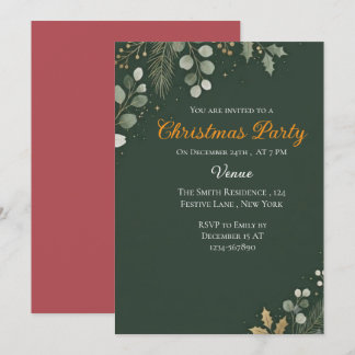 Invitation élégante et minimaliste pour une soirée