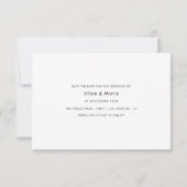 invitation élégante et moderne avec lettrage pour  (Dos)