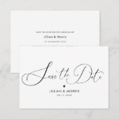 invitation élégante et moderne avec lettrage pour  (Devant / Derrière)