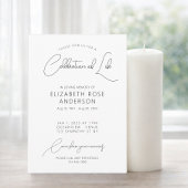 Invitation élégante et moderne de célébration de l