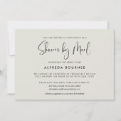 Invitation Elégante et moderne Douche par courrier (Devant)