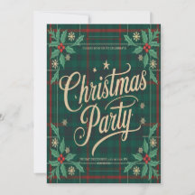 Invitation élégante et moderne pour une fête de No