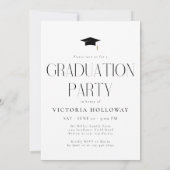 Invitation élégante et moderne pour une fête de re (Dos)