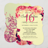 Invitation Élégante et rustique floraison de cerisiers sur le (Devant / Derrière)