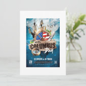 Invitation élégante et rustique pour le Columbus D (Debout devant)