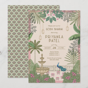 Invitation Élégante et Vibrante pour Godh Bharai I
