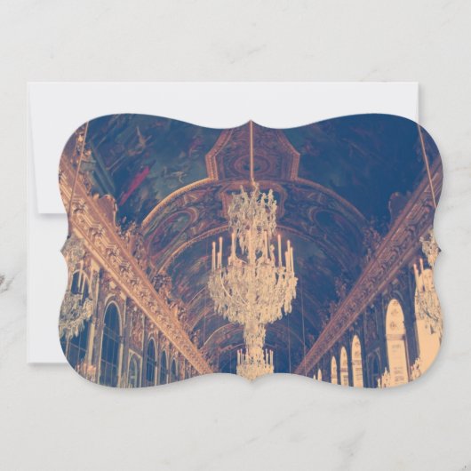 Invitation élégante et vintage lustre (Devant)