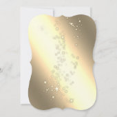 Invitation Élégante, étincelle, verre, fête de Noël (Dos)