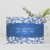 Invitation Élégante Étoile de Réception Étoiles Éblouissantes (Debout devant)