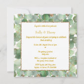 INVITATION ÉLÉGANTE EUCALYPTUS (Devant)