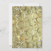 Invitation Elégante Fancy Glam Faux Gold Birthday Party (Dos)