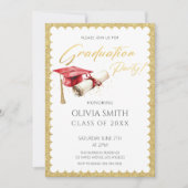Invitation Élégante Faux Gold Foil (Devant)