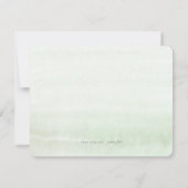 Invitation Élégante femme de chambre d'honneur de verdure Pro (Dos)