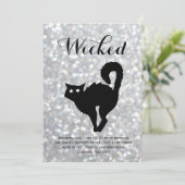 Invitation Élégante fête costumée d'Halloween - Étincelles de (Debout devant)