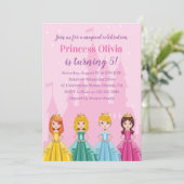 Invitation Élégante Fête d'anniversaire de la princesse royal (Debout devant)