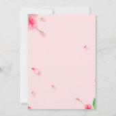 Invitation Elégante fête d'anniversaire en Sweet sixteen rose (Dos)