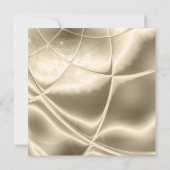 Invitation Elégante fête d'anniversaire Gold Black Cream (Dos)