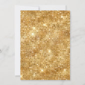 Invitation Elégante fête d'anniversaire parties scintillant d (Dos)