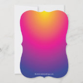 Invitation Élégante Fête d'Anniversaire Vintage Violet Fleuri (Dos)