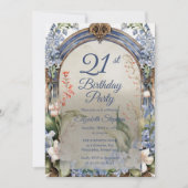 Invitation Élégante Fête de 21e Anniversaire baroque (Devant)