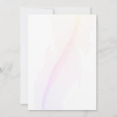 Invitation Élégante Fête de Fiançailles Florale Rouge Rustiqu (Dos)