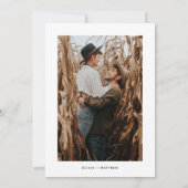 Invitation Elégante fête de fiançailles mariage à vin floral (Dos)