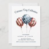 Invitation Élégante fête de la fête des anciens combattants (Devant)