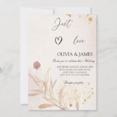 Invitation Elégante fête de la Fête des mariées botanique d'a (Devant)