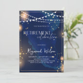 Invitation Élégante fête de la retraite (Debout devant)