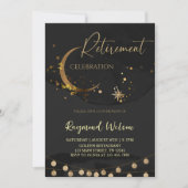 Invitation Élégante fête de la retraite (Devant)