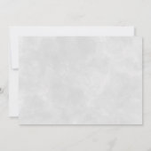 Invitation Élégante fête de la vie Funérailles commémoratives (Dos)