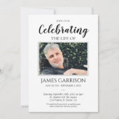 Invitation Élégante fête de la vie Photo (Devant)