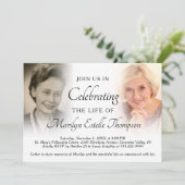 Invitation Élégante fête de la vie Photos (Debout devant)