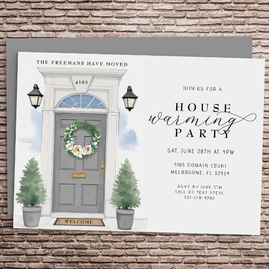 Invitation Elégante fête de l'aquarelle