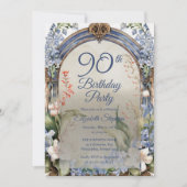 Invitation Elégante Fête de l'Arc Floral Baroque 90e Annivers (Devant)
