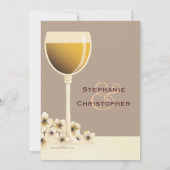 Invitation Élégante fête de l'engagement des Mariages à la fl (Dos)