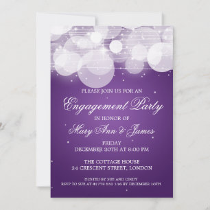 Invitation Élégante Fête de l'Engagement, souffle et éclat de