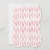 Invitation Élégante Fête de l'mariée Floral Garland (Dos)