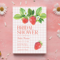 Élégante Fête de Mariage Rose Fraise à Carreaux